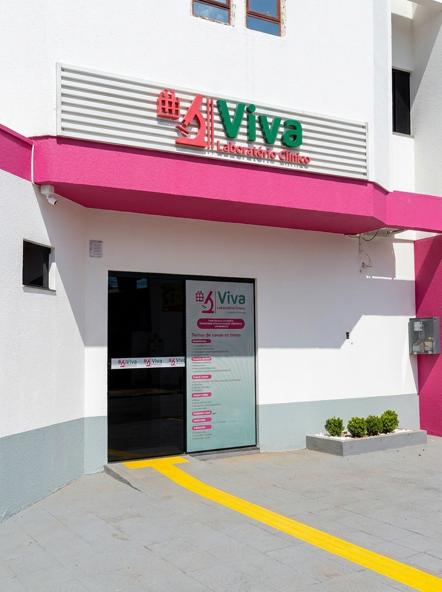 Fachada oficial do Viva Laboratório em Alta Floresta d'Oeste
